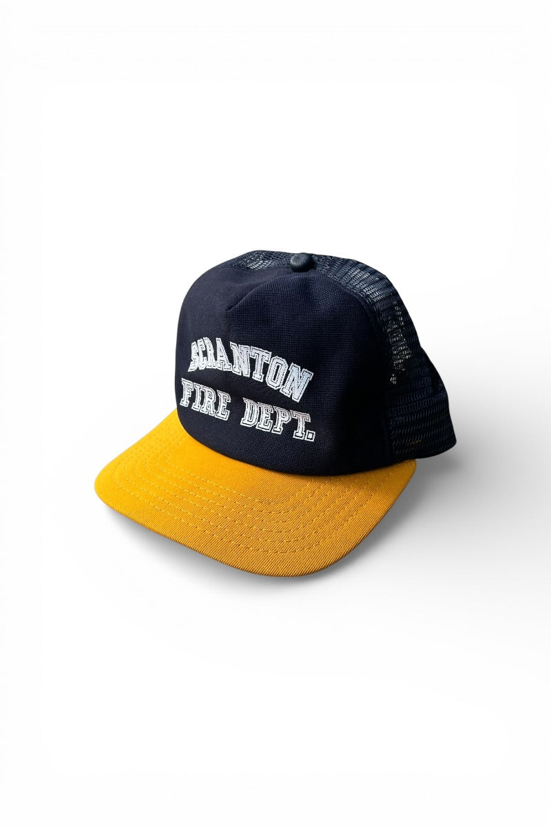 MADE IN USA 60'S SCRANTON FIRE DEPT. MESH CAP / NAVY [SIZE: ONE SIZE USED]