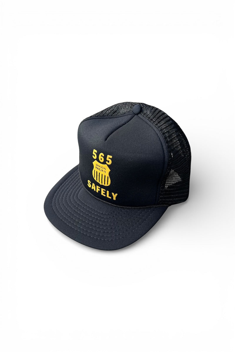 80-90s UNION PACIFIC MESH CAP / BLACK [SIZE: ONE SIZE DEADSTOCK/NOS]