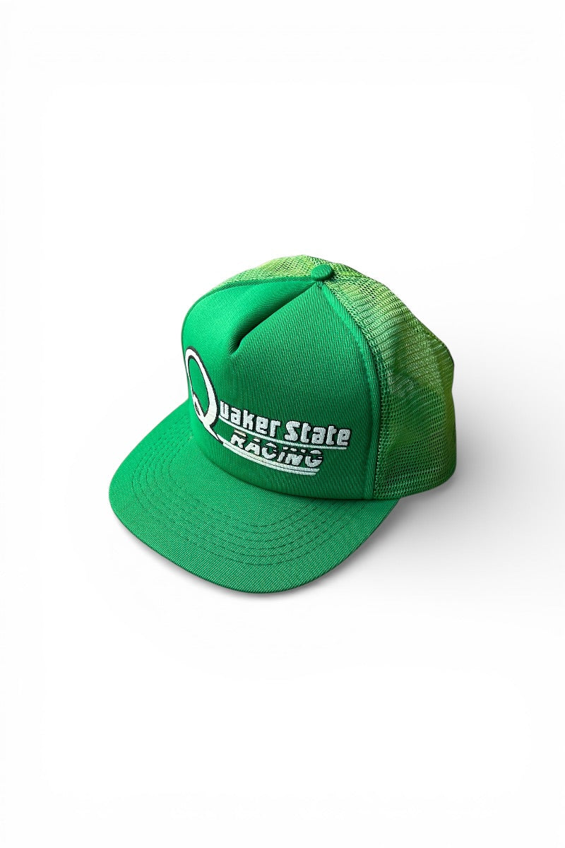 80'S QUAKER STATE RACING TRACKER CAP / GREEN [SIZE: ONE SIZE USED]