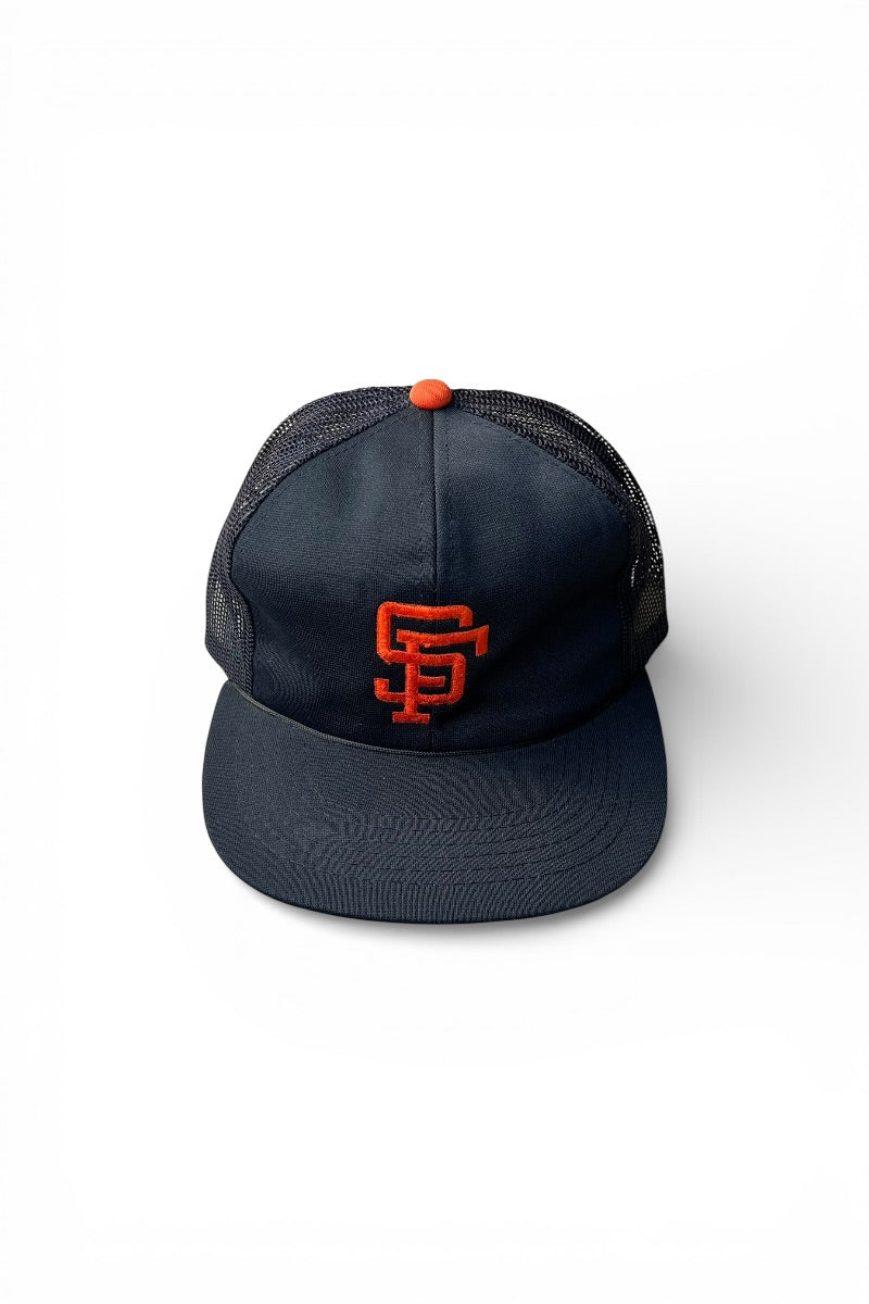 80-90'S SAN FRANCISCO GIANTS 6 PANEL CAP / BLACK [SIZE: ONE SIZE USED]