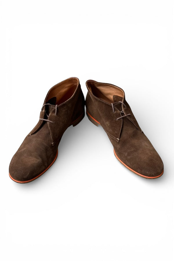MADE IN ITALY SUEDE CHUKKA BOOTS / BROWN [SIZE: US10.0 (28cm相当) USED]