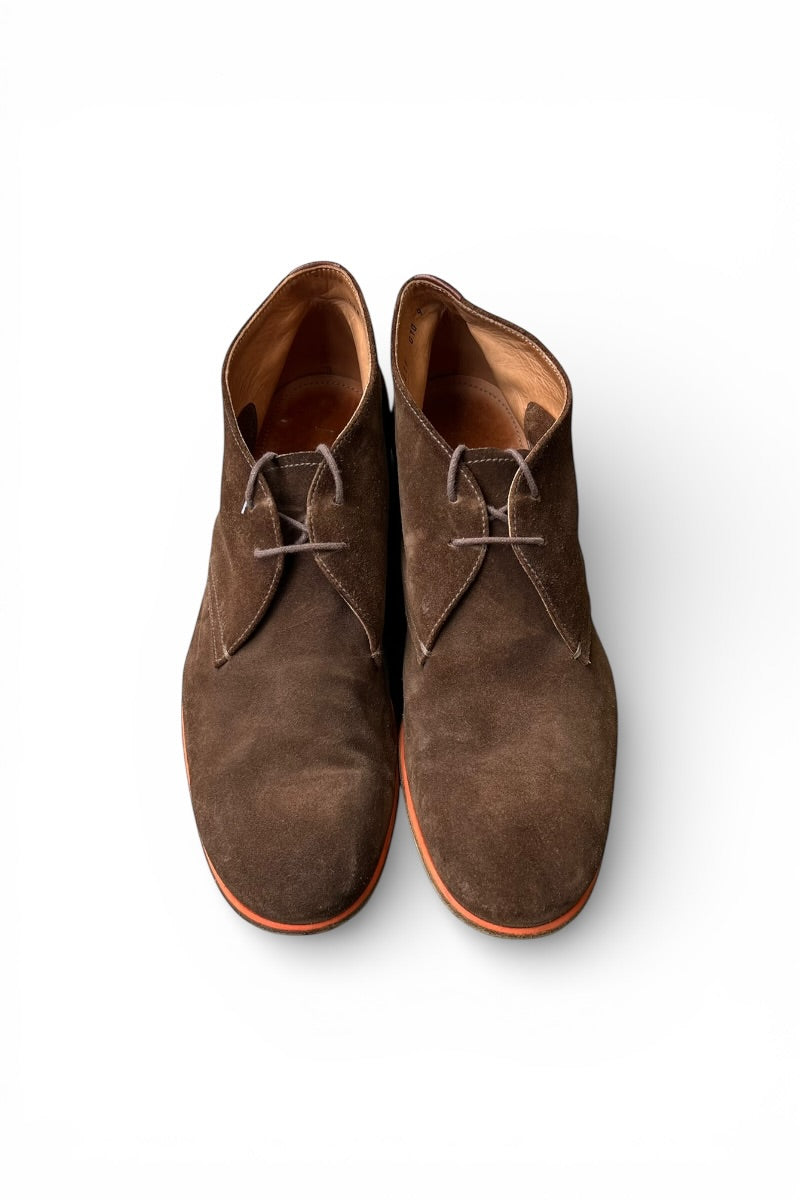 MADE IN ITALY SUEDE CHUKKA BOOTS / BROWN [SIZE: US10.0 (equivalent to 28cm) USED]