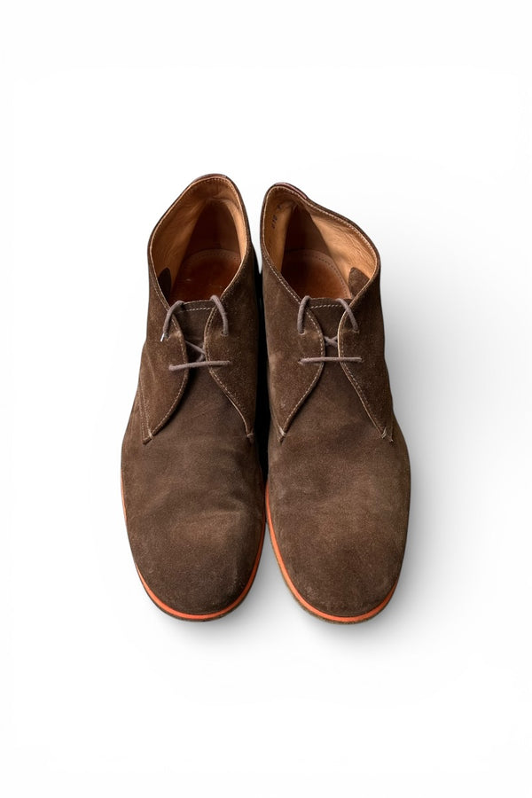 MADE IN ITALY SUEDE CHUKKA BOOTS / BROWN [SIZE: US10.0 (28cm相当) USED]