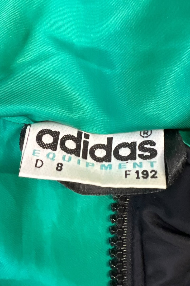 90'S ZIP NYLON PUFF COAT / BLACK [SIZE: L USED]