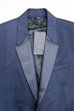 画像をギャラリービューアに読み込む, MADE IN ITALY WOOL TAILORED JACKET / NAVY [SIZE: 48 DEADSTOCK/NOS]
