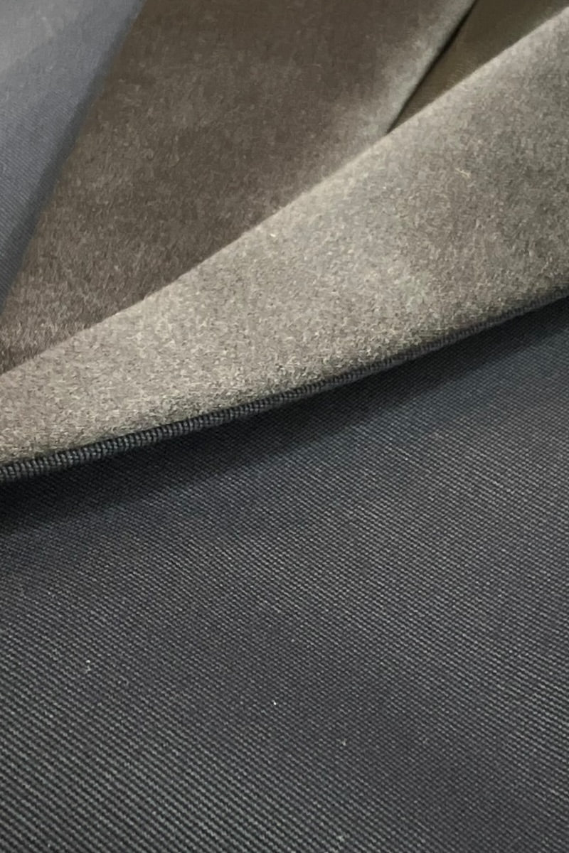 MADE IN ITALY WOOL TAILORED JACKET / NAVY [SIZE: 48 DEADSTOCK/NOS]