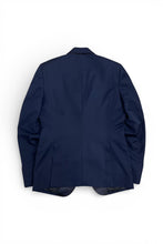画像をギャラリービューアに読み込む, MADE IN ITALY WOOL TAILORED JACKET / NAVY [SIZE: 48 DEADSTOCK/NOS]
