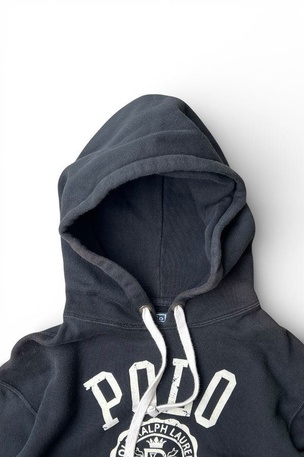 90'S NYC LOGO SWEAT HOODIE / BLACK [SIZE: S USED]
