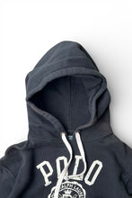 画像をギャラリービューアに読み込む, 90'S NYC LOGO SWEAT HOODIE / BLACK [SIZE: S USED]
