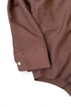 画像をギャラリービューアに読み込む, 70'S L/S POLYESTER SHIRT / BROWN [SIZE: XL USED]

