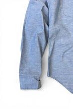 画像をギャラリービューアに読み込む, 87'S L/S COTTON CHAMBRAY UTILITY SHIRT TYPE3 / BLUE [SIZE: L DEADSTOCK/NOS]
