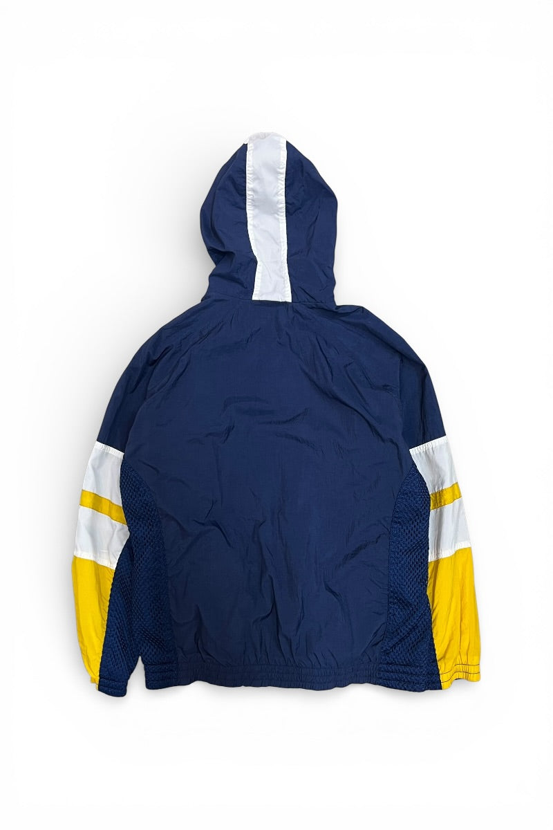 90'S ZIP HOODIE NYLON MESH JACKET BOYS SIZE L / NAVY [SIZE: S USED]
