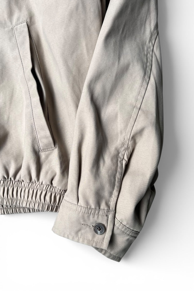 90'S ZIP UP JACKET / BEIGE [SIZE: L USED]