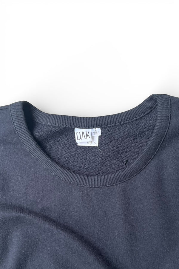 CREW NECK SWEAT SHIRT / BLACK [SIZE: 2 DEADSTOCK/NOS]