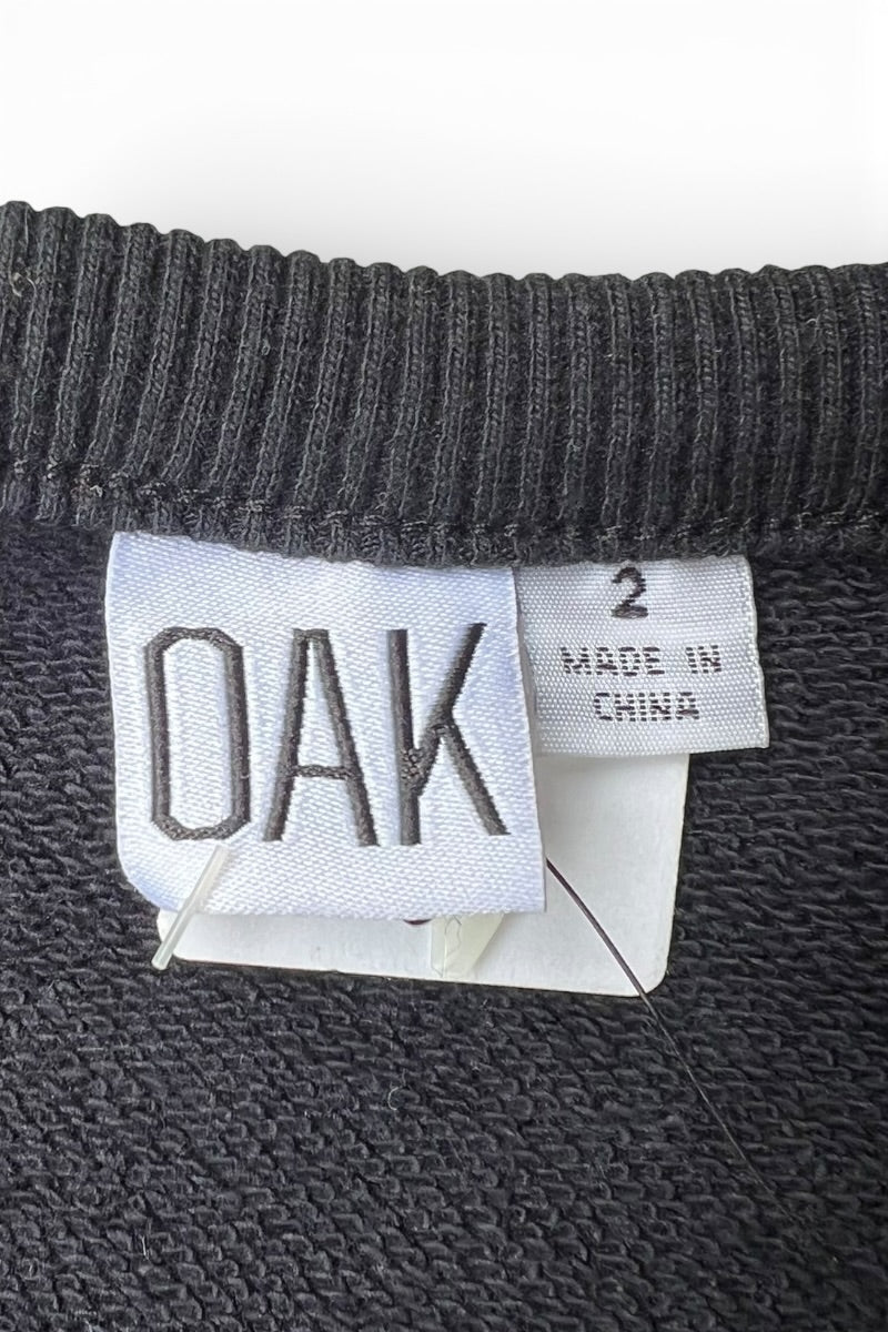 CREW NECK SWEAT SHIRT / BLACK [SIZE: 2 DEADSTOCK/NOS]