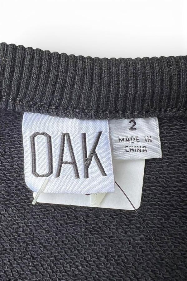 CREW NECK SWEAT SHIRT / BLACK [SIZE: 2 DEADSTOCK/NOS]