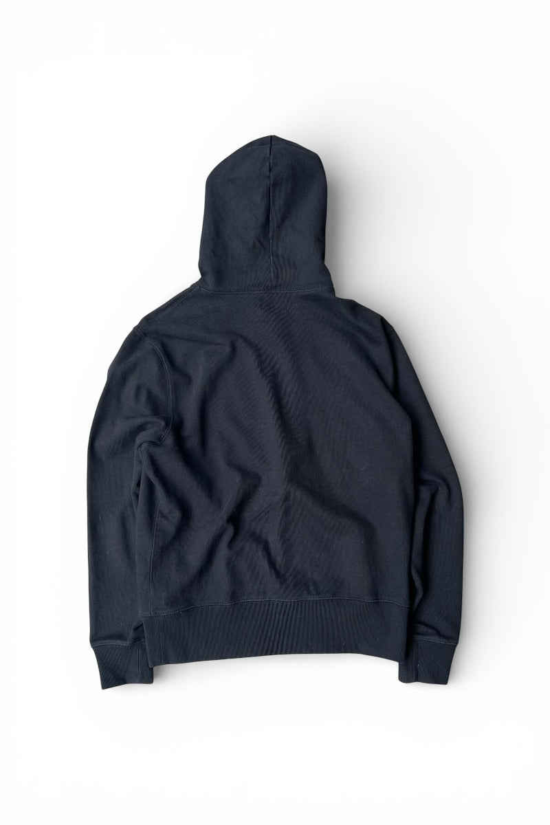 HEAVY WEIGHT PULLOVER SWEAT HOODIE / BLACK [SIZE: M USED]