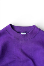 画像をギャラリービューアに読み込む, MOCK NECK SWEAT SHIRT / PURPLE [SIZE: M USED]
