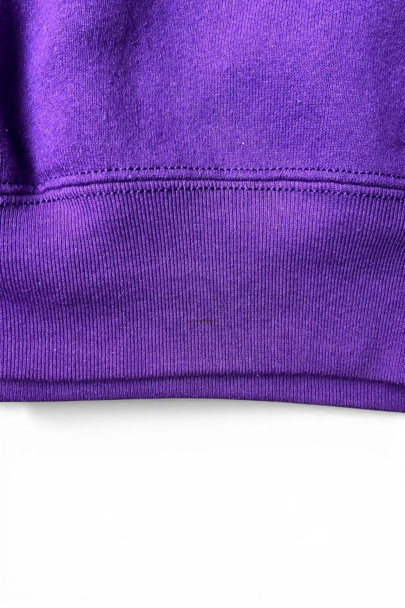 MOCK NECK SWEAT SHIRT / PURPLE [SIZE: M USED]