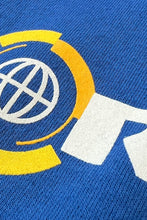 画像をギャラリービューアに読み込む, WORLDNET LOGO PULLOVER SWEAT HOODIE / BLUE [SIZE: XL USED]
