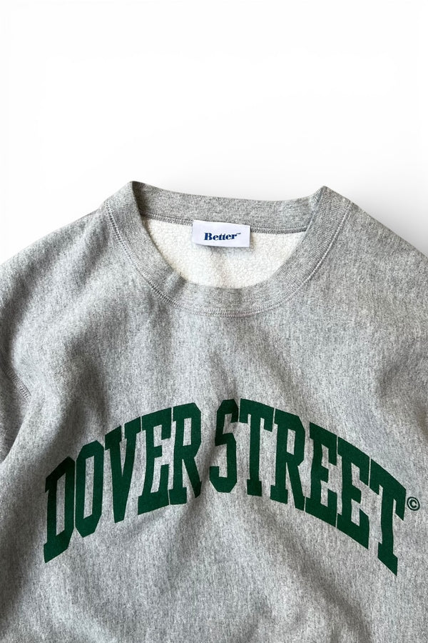 COLLEGE LOGO REVERSE WEAVE SWEATSHIRT / GRAY [SIZE: L USED]