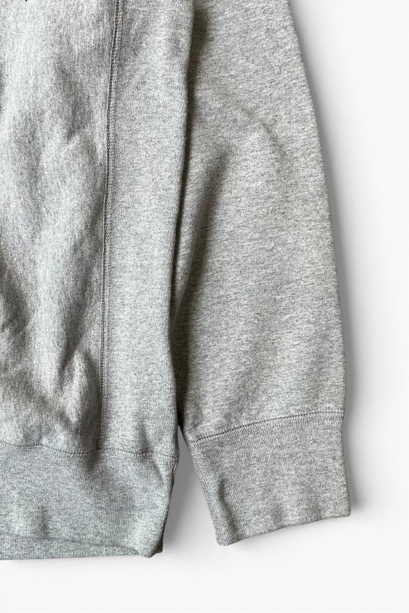 COLLEGE LOGO REVERSE WEAVE SWEATSHIRT / GRAY [SIZE: L USED]