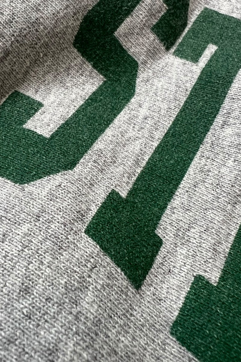 COLLEGE LOGO REVERSE WEAVE SWEATSHIRT / GRAY [SIZE: L USED]