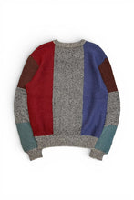 画像をギャラリービューアに読み込む, MADE IN ITALY 90'S V-NECK DESIGN WOOL KNIT SWEATER / MULTI [SIZE: L USED]
