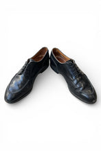 画像をギャラリービューアに読み込む, MADE IN ENGLAND U TIP LEATHER SHOES / BLACK [SIZE: US10.0 (28cm相当) USED]
