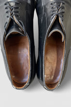 画像をギャラリービューアに読み込む, MADE IN ENGLAND U TIP LEATHER SHOES / BLACK [SIZE: US10.0 (28cm相当) USED]
