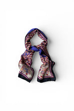 画像をギャラリービューアに読み込む, VINTAGE SILK PAISLEY PATTERN SCARF / PURPLE [SIZE: ONE SIZE USED]
