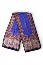画像をギャラリービューアに読み込む, VINTAGE SILK PAISLEY PATTERN SCARF / PURPLE [SIZE: ONE SIZE USED]
