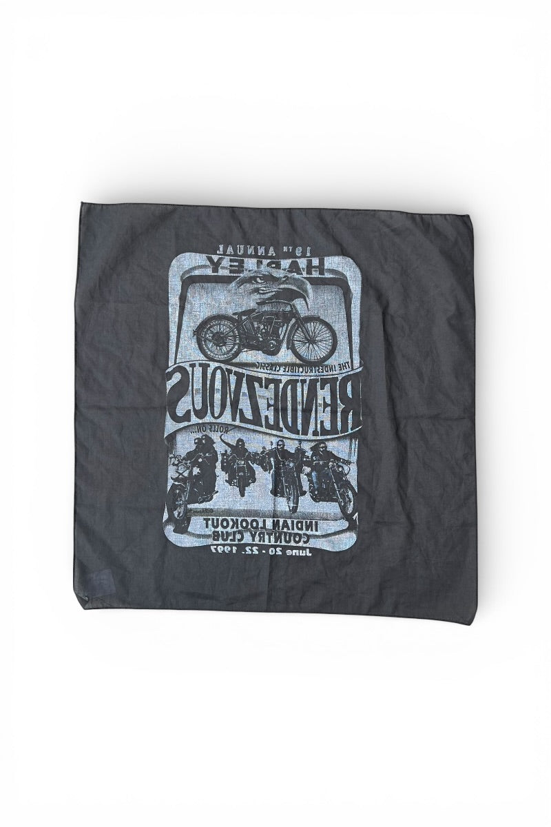VINTAGE INDIAN LOOKOUT COUNTRY CLUB SCARF / BLACK [SIZE: ONE SIZE USED]