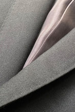 画像をギャラリービューアに読み込む, SUIT SET UP  FABRIC BY LORO PIANA / BLACK [SIZE: JACKETS 36 PANTS 29 USED]
