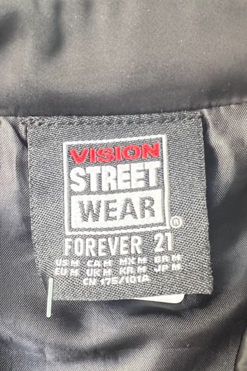 BACK LOGO NYLON COACH JACKET / BLACK [SIZE: M USED]