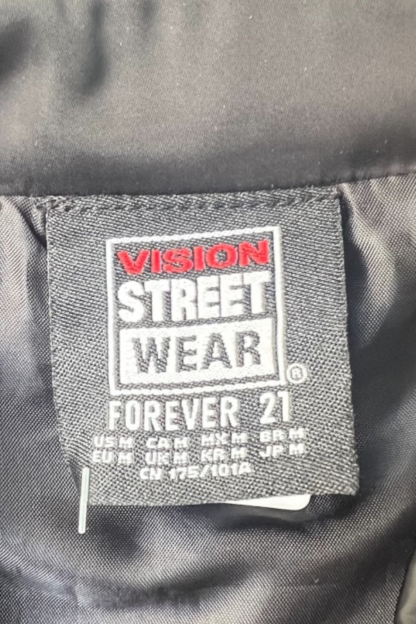 BACK LOGO NYLON COACH JACKET / BLACK [SIZE: M USED]