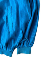 画像をギャラリービューアに読み込む, 90'S SILK ZIP JACKET / TURQUOISE [SIZE: L USED]
