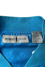 画像をギャラリービューアに読み込む, 90'S SILK ZIP JACKET / TURQUOISE [SIZE: L USED]
