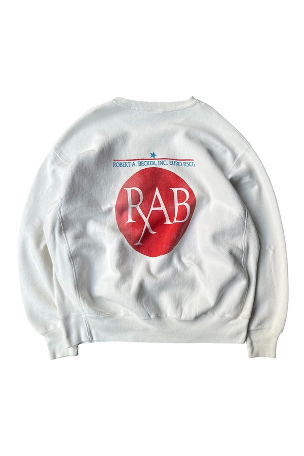 MADE IN USA 90'S THE BIG IDEA SWEAT SHIRT / WHITE [SIZE: 2XL USED]