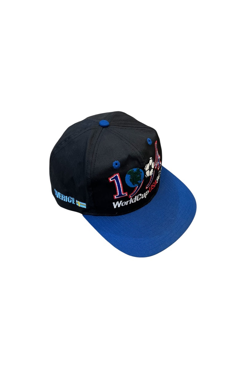 94'S WORLD CUP 6 PANEL CAP / BLACK [SIZE: ONE SIZE USED]