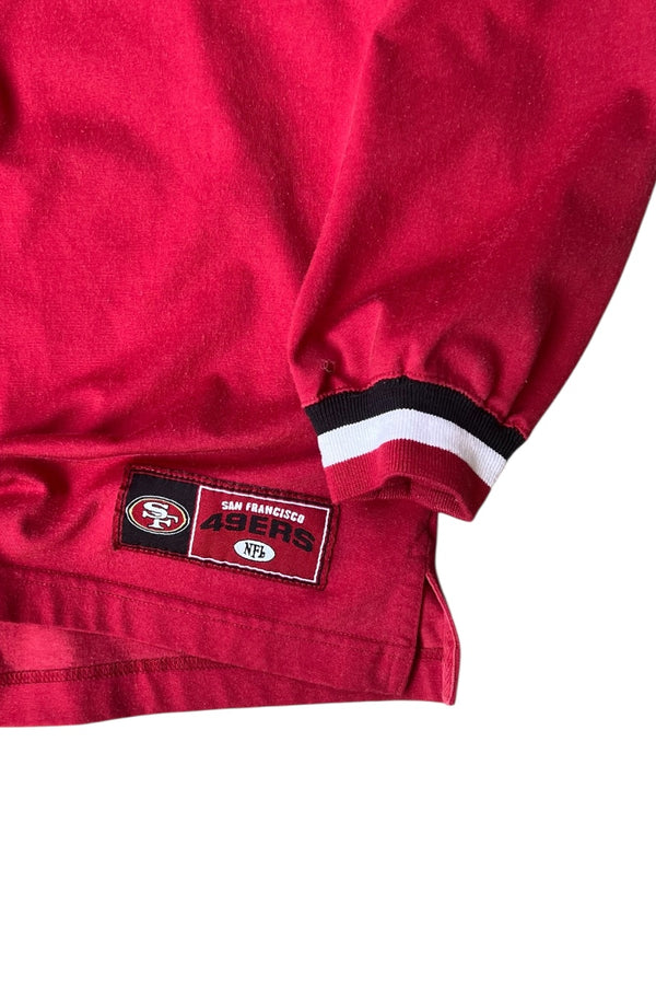 90'S SAN FRANCISCO 49ERS SWEATSHIRT / RED [SIZE: 2XL USED]
