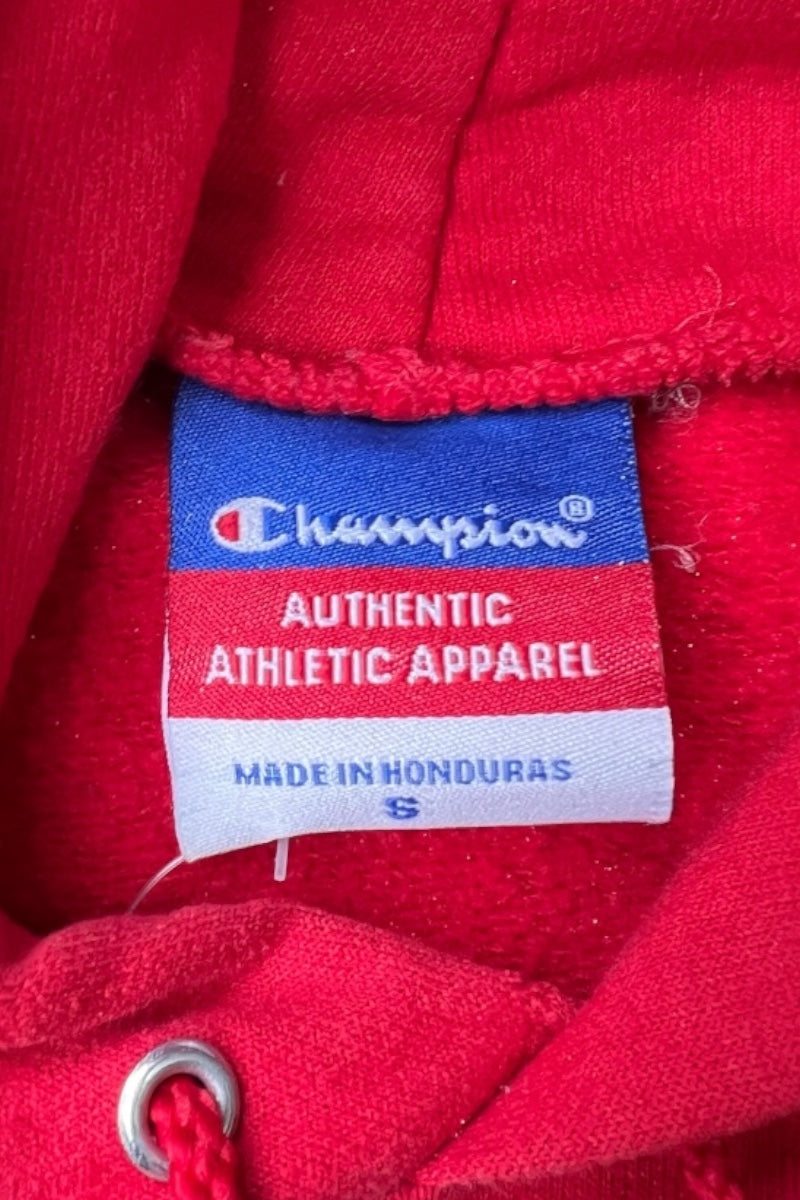 NEU LOGO PULLOVER SWEAT HOODIE / RED [SIZE: S USED]