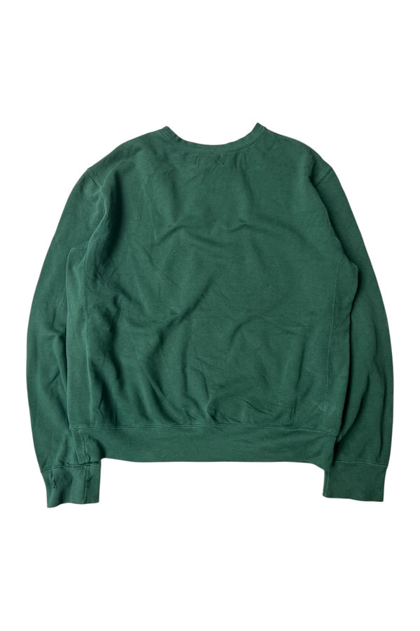90's ONE POINT SWEATSHIRT / GREEN [SIZE: L USED]