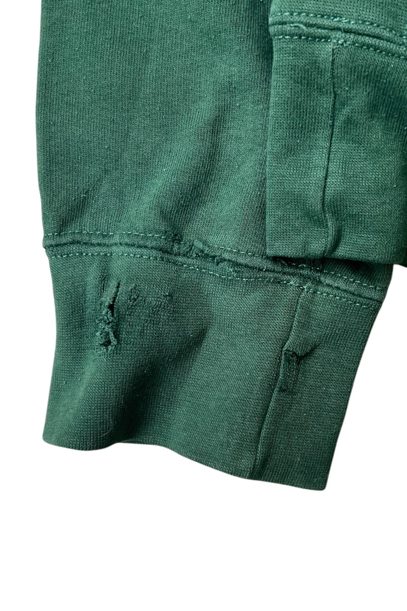 90's ONE POINT SWEATSHIRT / GREEN [SIZE: L USED]