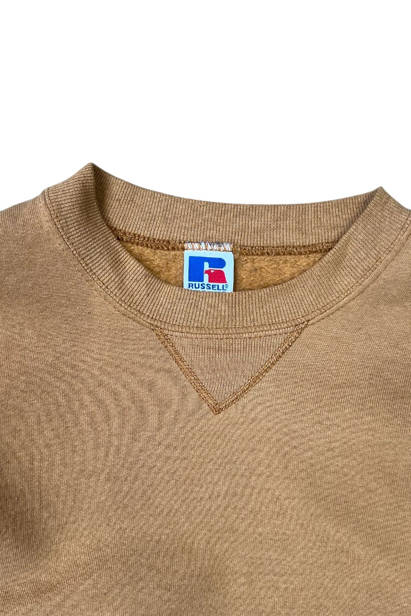 MADE IN USA 90'S SWEATSHIRT / BEIGE [SIZE: L USED]