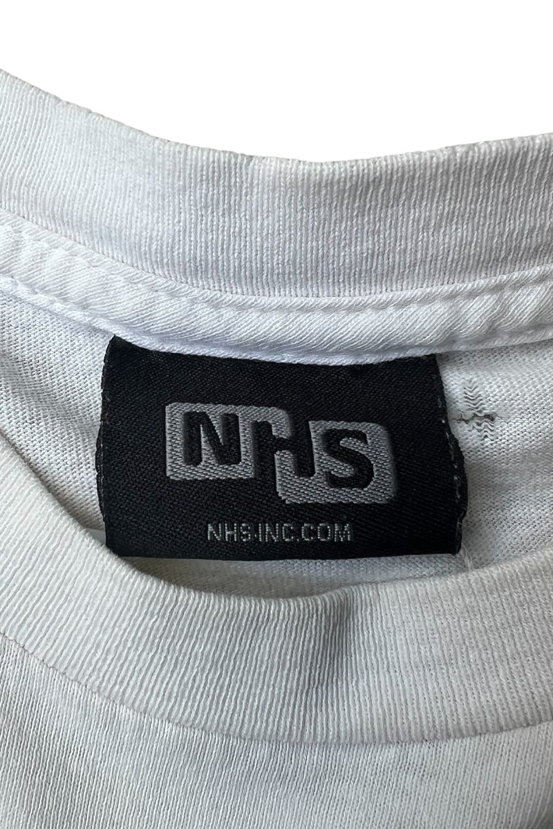 Y2K EARLY 00'S SKATEBOARD T-SHIRT / WHITE [SIZE: S USED]