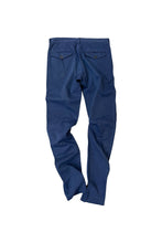 画像をギャラリービューアに読み込む, COTTON TWILL SLIM PANTS / NAVY [SIZE: 46 USED]
