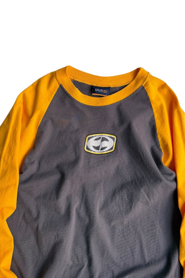 MADE IN USA 90'S L/S SKATEBOARDING T-SHIRT / GRAY [SIZE: L USED]