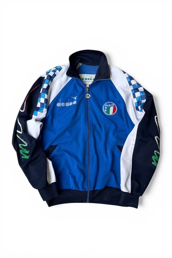 90'S FIGC TRACK JACKET / BLUE [SIZE: S USED]