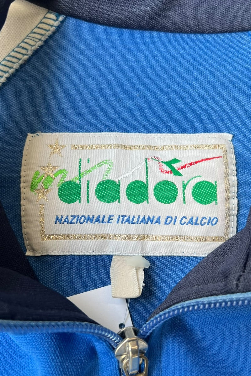 90'S FIGC TRACK JACKET / BLUE [SIZE: S USED]